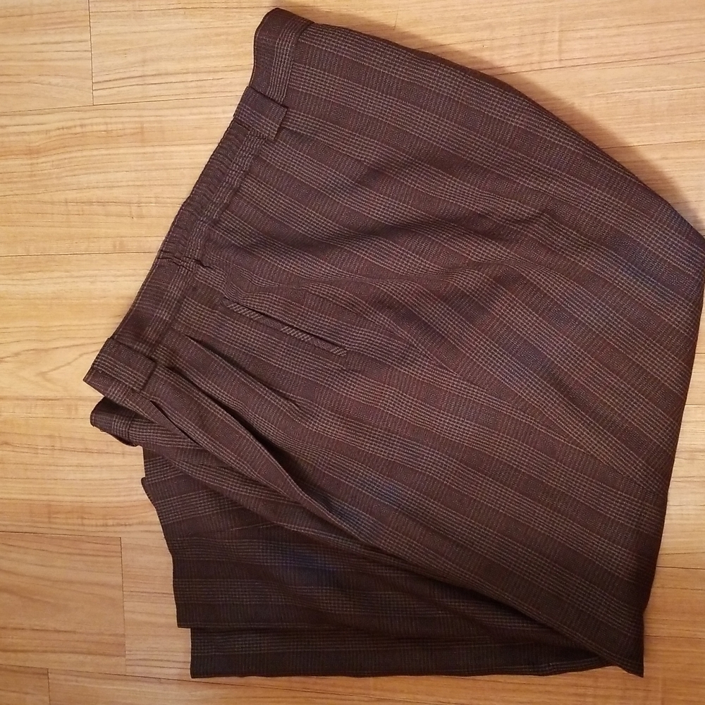 Giorgio Saint Angelo plus size Brown plaid career pants 22